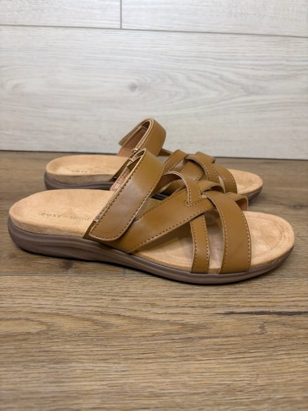 Easy Spirit Waylin3 Strap Shoes Sandals Medium Brown Size 8W